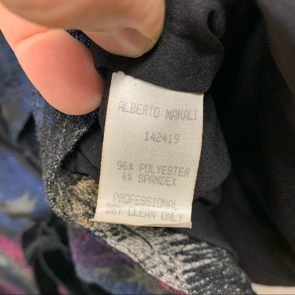 Alberto Makali Multi Color Ruffle Collar Size L - Picture 5 of 8